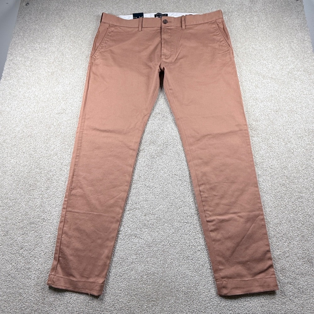 J.Crew Mercantile Chino Pants Mens 38x31 Brown Slim Fit Flex Chinos